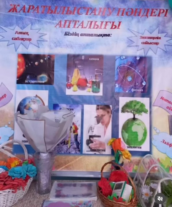 Жаратылыстану  пәні апталығының ашылуы